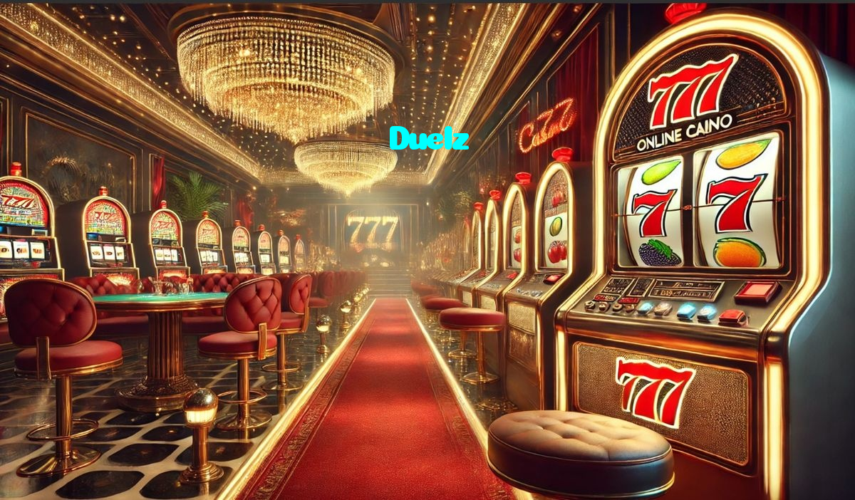Duelz casino presented on mobile device in Pakistan with slots and live games
